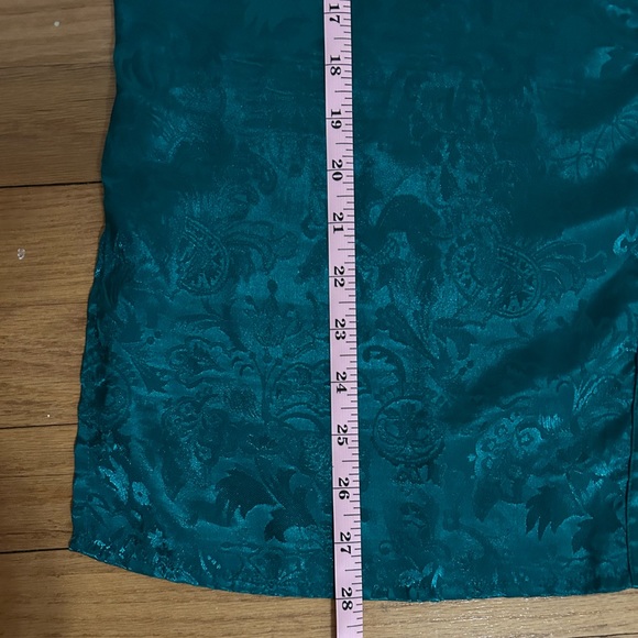 Emerald green jacquard blouse Victoria’s Secret Gold Label - Picture 7 of 8